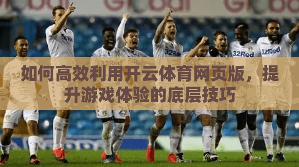 如何高效利用开云体育网页版，提升游戏体验的底层技巧