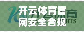 开云体育官网安全合规要求及法规解读