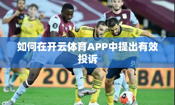 如何在开云体育APP中提出有效投诉