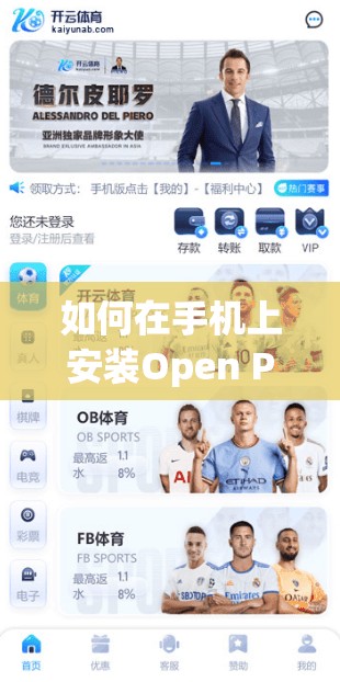 如何在手机上安装Open Play体育中国官方版?