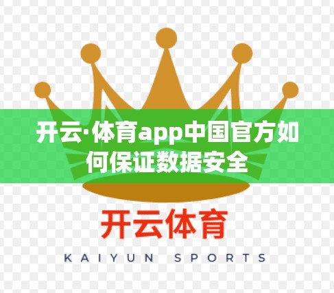开云·体育app中国官方如何保证数据安全