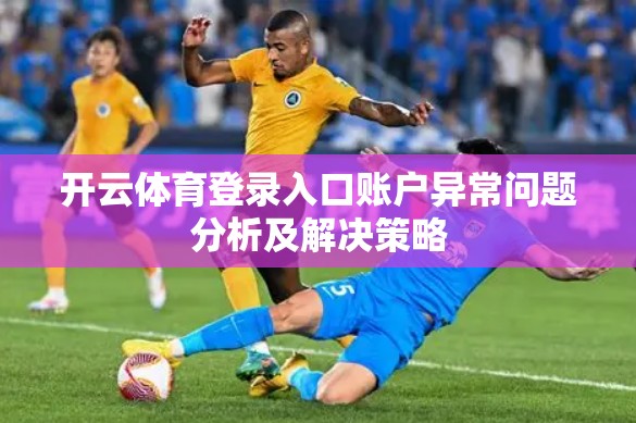 开云体育登录入口账户异常问题分析及解决策略