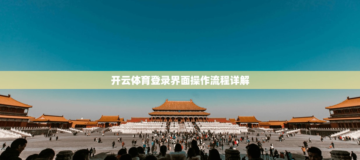 开云体育登录界面操作流程详解