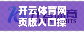 开云体育网页版入口操作便利性解析