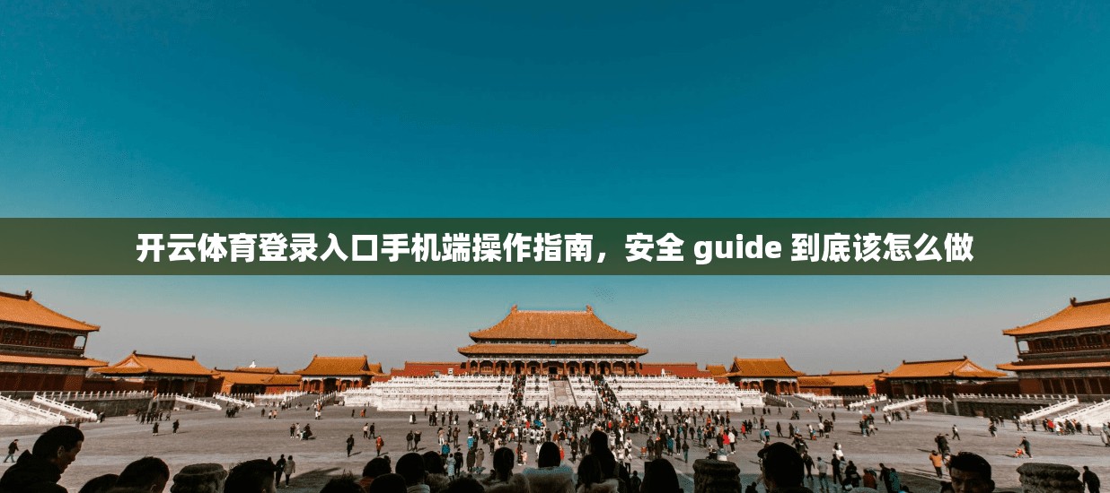 开云体育登录入口手机端操作指南，安全 guide 到底该怎么做