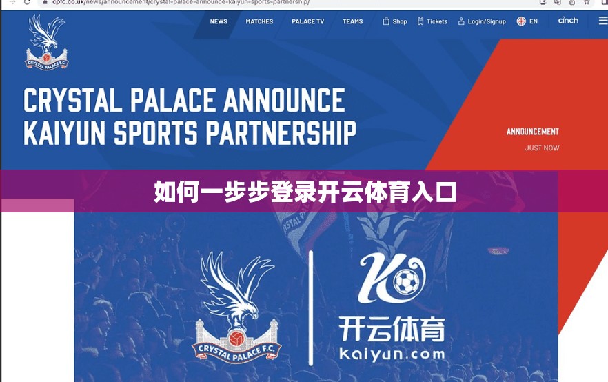 如何一步步登录开云体育入口