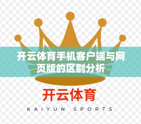 开云体育手机客户端与网页版的区别分析