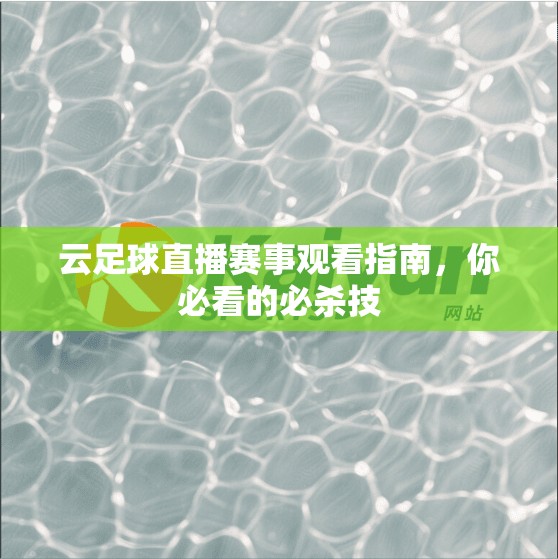 云足球直播赛事观看指南，你必看的必杀技