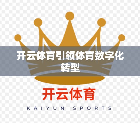 开云体育引领体育数字化转型