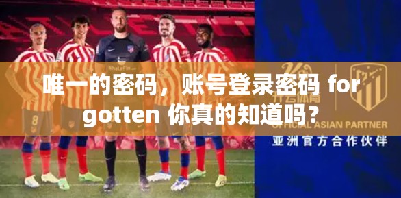 唯一的密码，账号登录密码 forgotten 你真的知道吗？