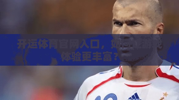 开运体育官网入口，如何让游戏体验更丰富？